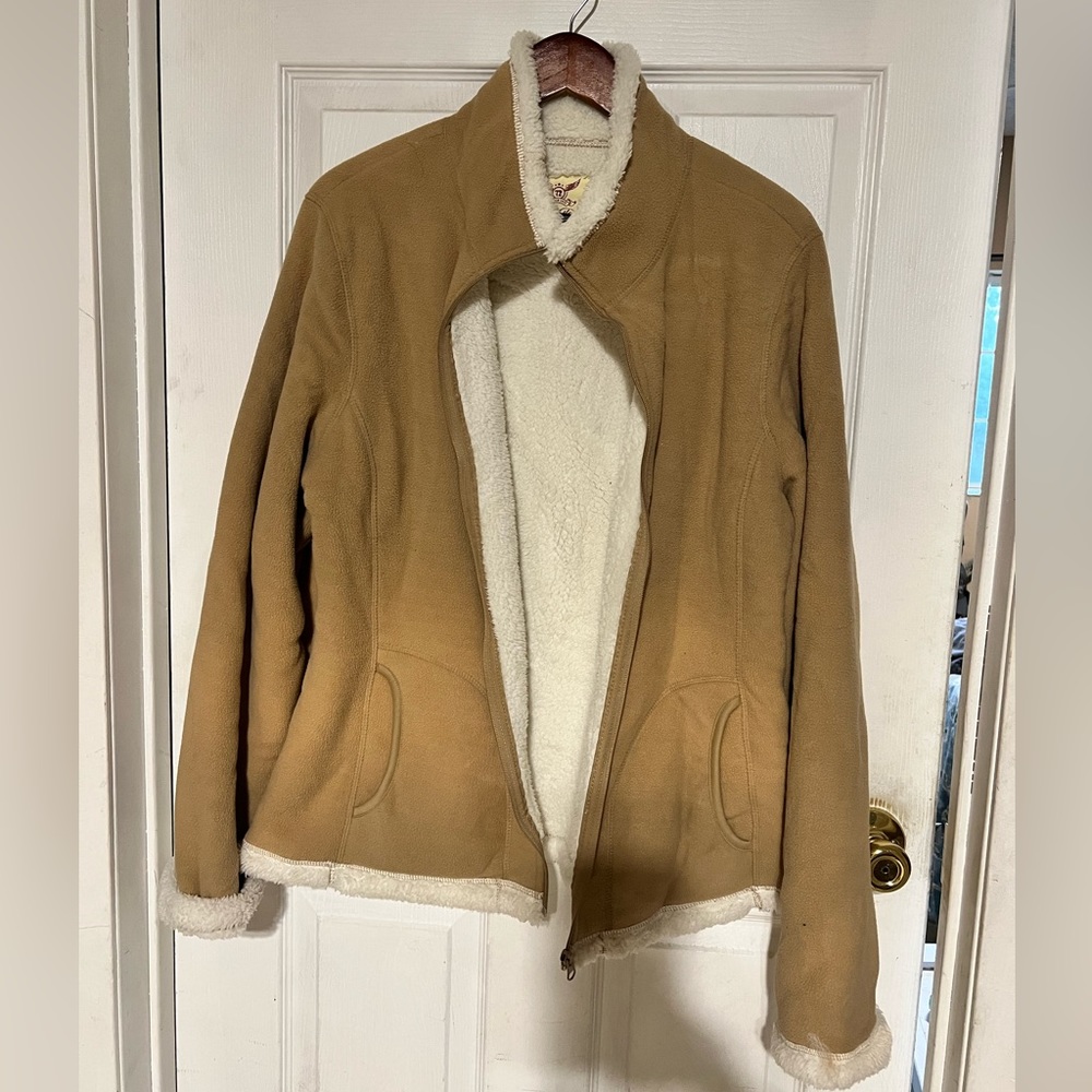 Faded Glory Fuzzy Zip Up Size XL